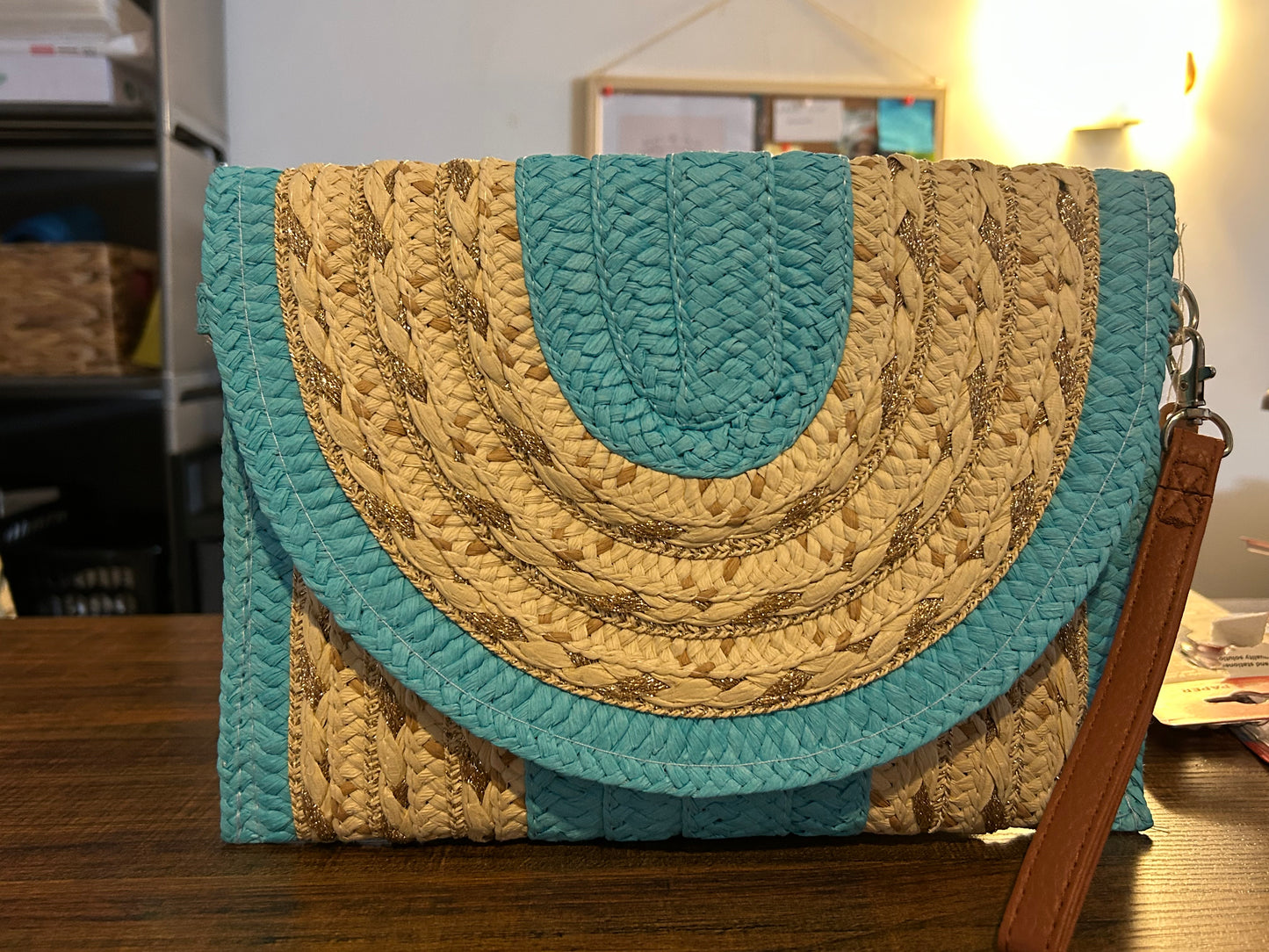 Cluth Palhinha em Azul / Dorado