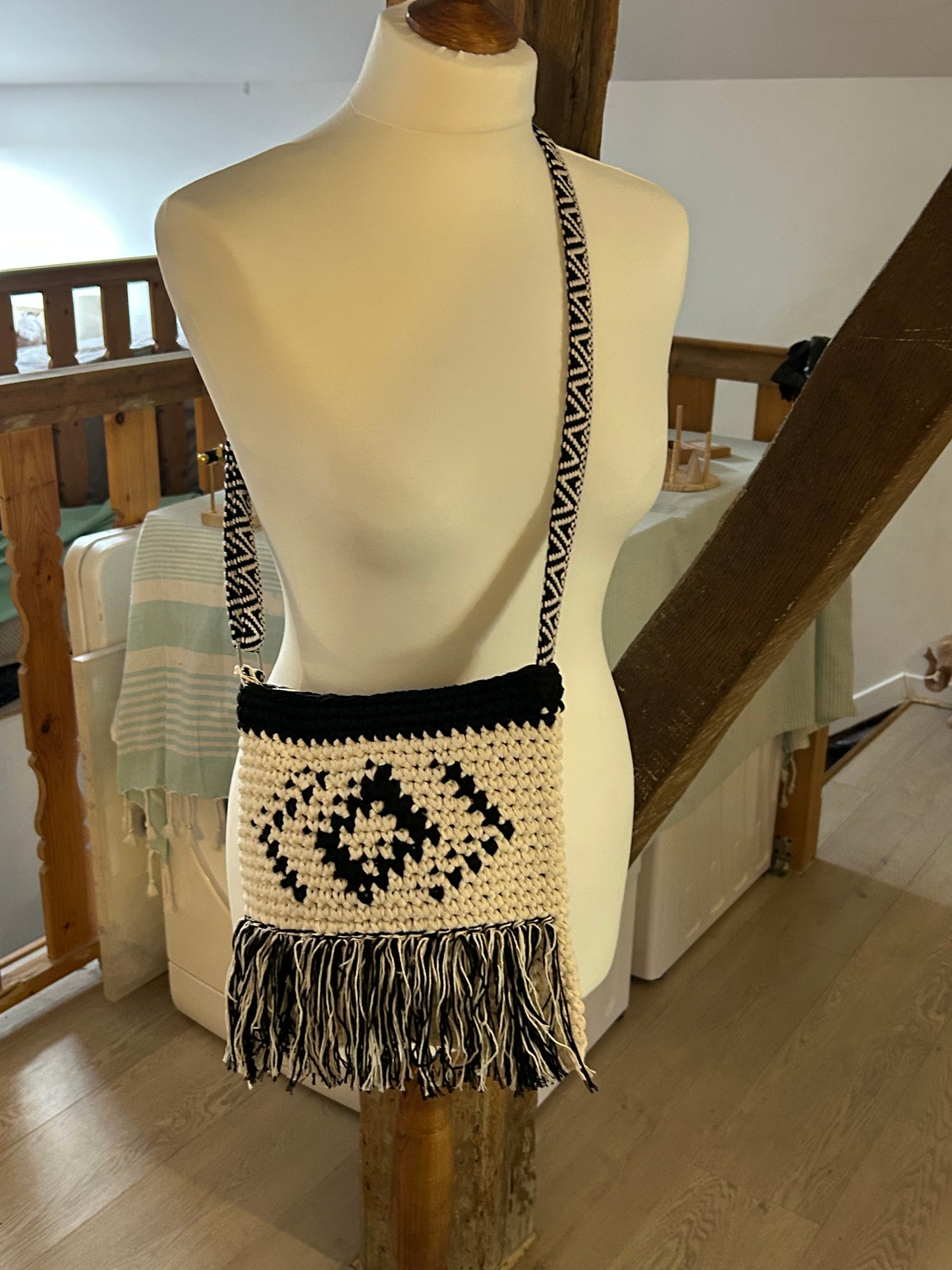 Bolsa Fio Algodao Bicolor